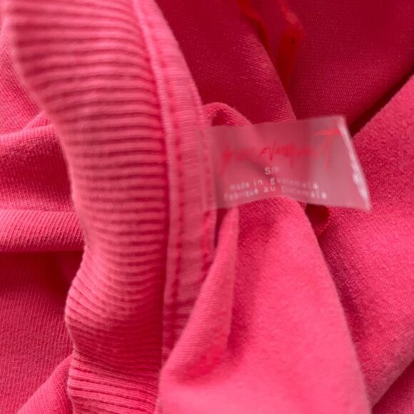 Free People Movement Hot Shot Tee Romper Electric Sunset Coral Size Small - Picture 10 of 12